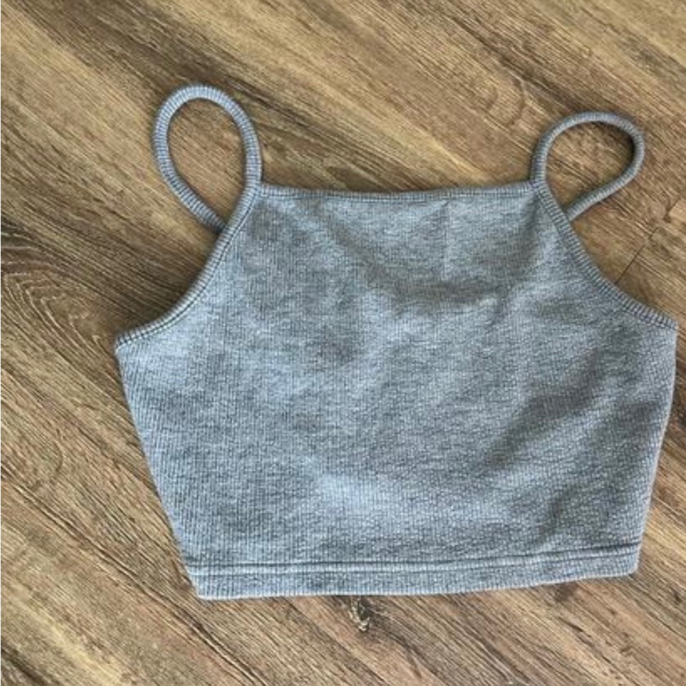 Topshop grey crop tank / bralette
